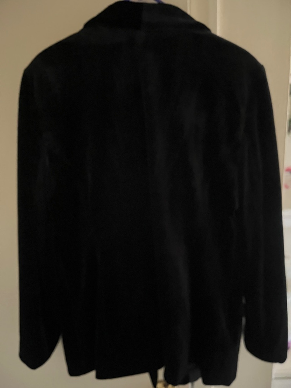 INC International Concepts Black Velvet Blazer - Picture 4 of 4